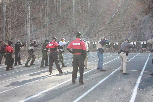 Fire Arms Qualification during in-service.