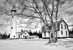 "New Presque Isle Lighthouse" Presque Isle, Michigan by Michigan Nut