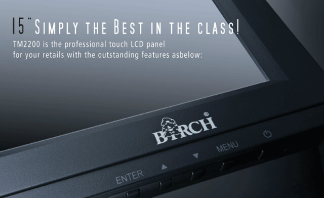 TM2200T: Birch 15.1" Touch LCD Panel
