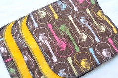 Cotton Velour and Flannel Cloth Wipes<br>Set of 5 8"<br><b>Guitars</b>