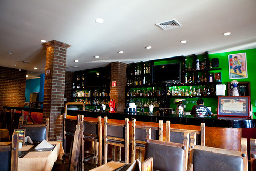 View of the bar