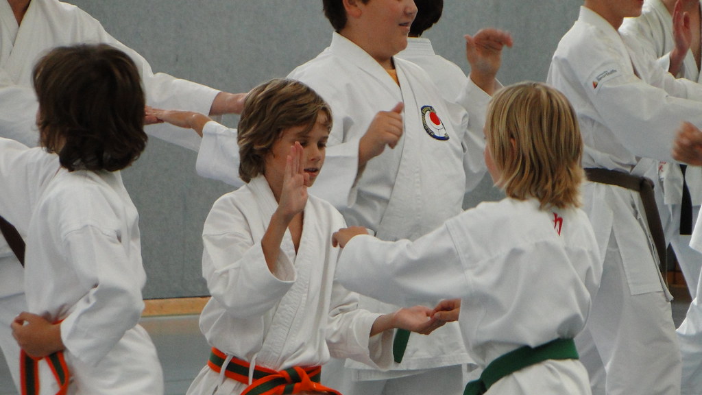 Karate-Training in Poing