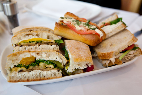 Platter of sandwiches by Eli Zabar