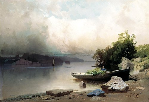 Arseny Meshchersky - On the River by Gandalf's Gallery