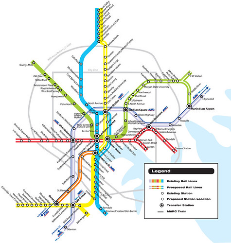 Baltimore Regional transit expansion plan