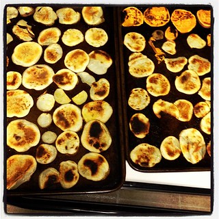 Homemade baked chips. Yummy!