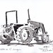 Tractor in Palmarolle, Abitibi, a 25 minute sketch