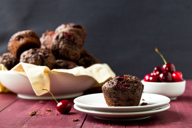 Cherry Chocolate Chunk Muffins
