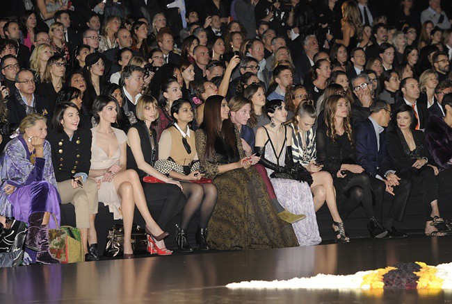 6 Front Row @ Roberto Cavalli FW1213 fashion show 27-02-2012 Milan