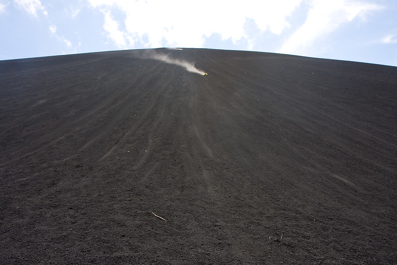 Volcano boarding, Cerro Negro, Nicaragua