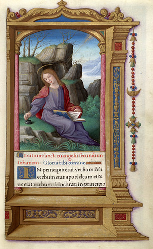 001-Juan en Patmos-HM 48- Fol. 7-Copyright (C) 2006 The Regents of the University of California. All rights reserved.
