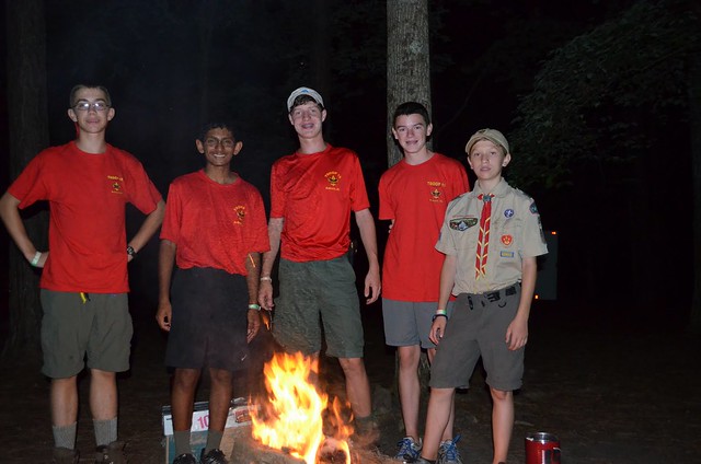 By the camp fire @ Camp Sequoyah