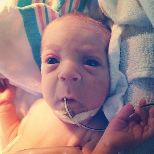 Sweet baby girl. Avery, day 33. #twins #preemie