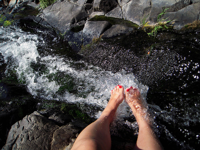 Getting the toes wet
