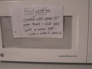 domestic reminders to my family!