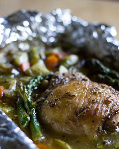 Chicken baked with tomatillos by Catsmint