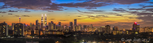 Kuala Lumpur Sunset Panorama ver 2
