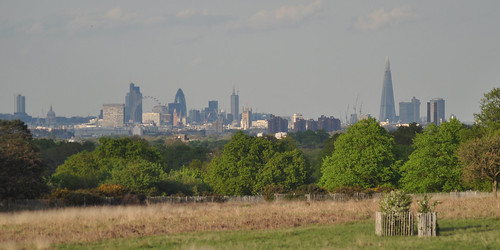 City skyline and Shard from Sawyer's Hill