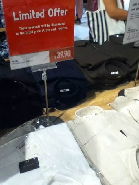 Uniqlo Shirts S$39.90 in Singapore