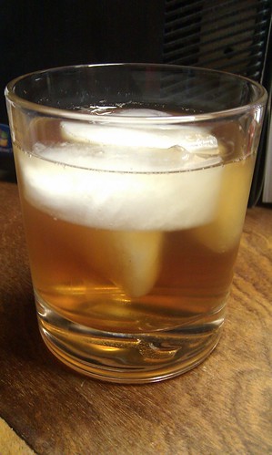 Drinking iced tea out of a whiskey tumbler. Makes the day seem more interesting.