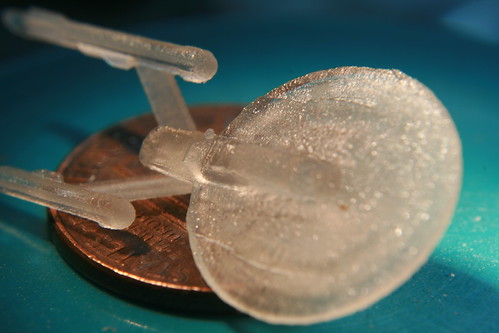 mpresión 3D con plástico transparente 