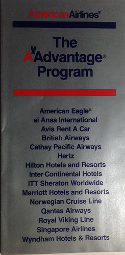 1990 American Airlines AAdvantage Guide - Cover
