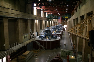 Generators inside the Hoover Dam