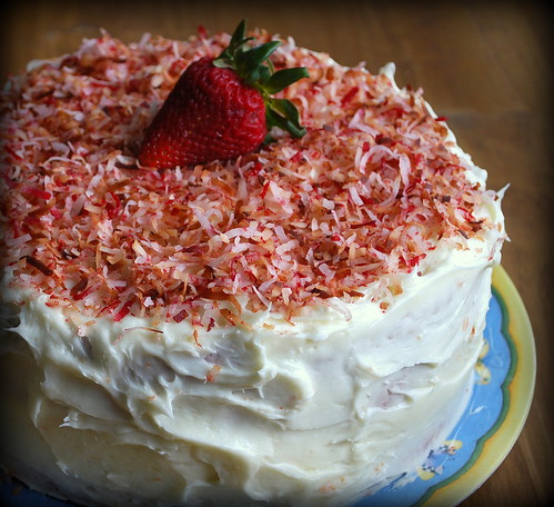 Southern Strawberry Cake whole
