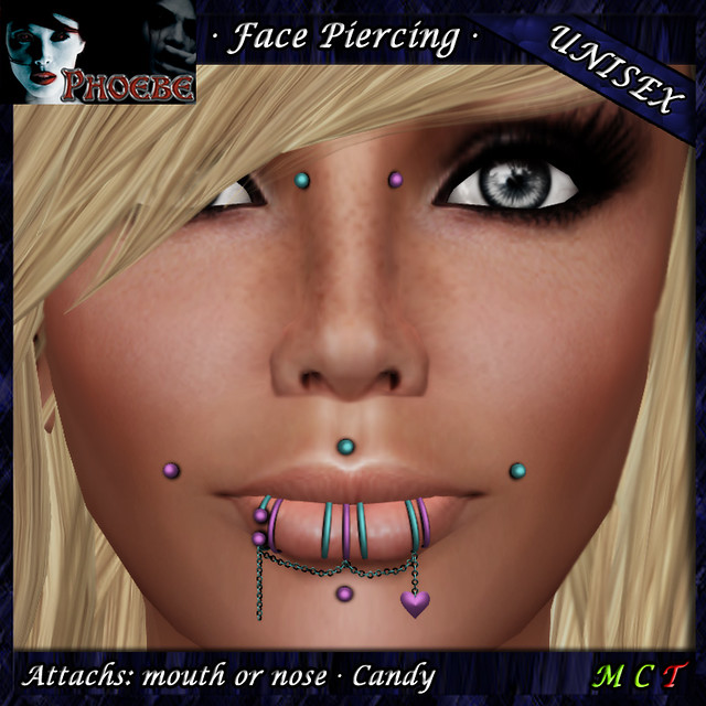 *P* My Heart Unisex Face Piercing ~Candy~