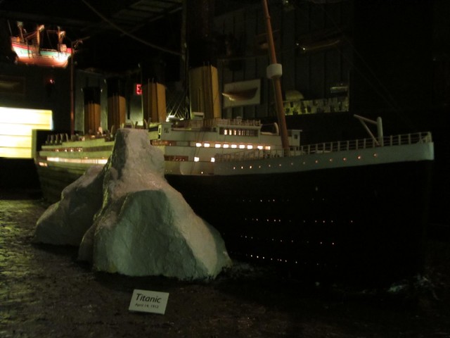 Titanic Model with Iceberg at the House on the Rock