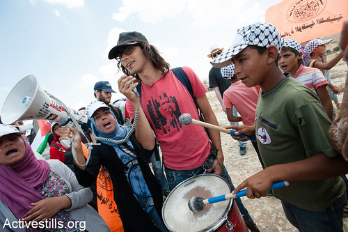 Demonstration against demolitions, Susya, West Bank, 22.06.2012