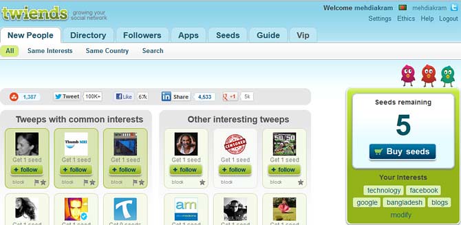 Increase your Twitter Followers by using 'Twiends' – Royal ...