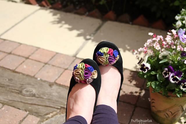 prettygreentea flower shoes
