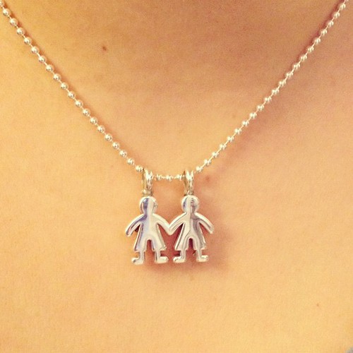 Gorgeous necklace from my parents for my 30th birthday! My 2 boys!