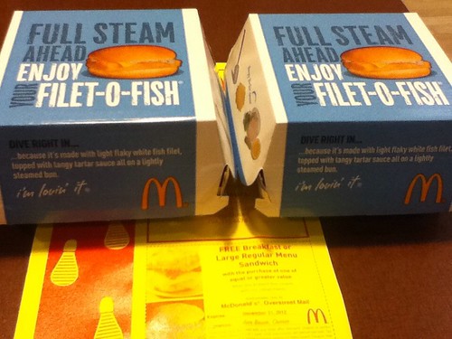 2 Filet-O-Fish for $2.99