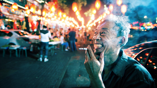  無料写真素材, 人物, 中年・高齢者, 煙草・タバコ, 中国人  