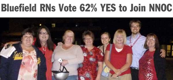 bluefield nurses say YES to NNOC