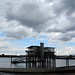 Storm clouds over Greenwich Yacht Club