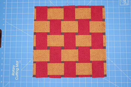 Cathedral Window Weave Block