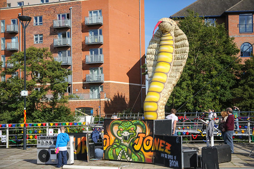 Massive Inflatable Cobra By The Emo Bridge
