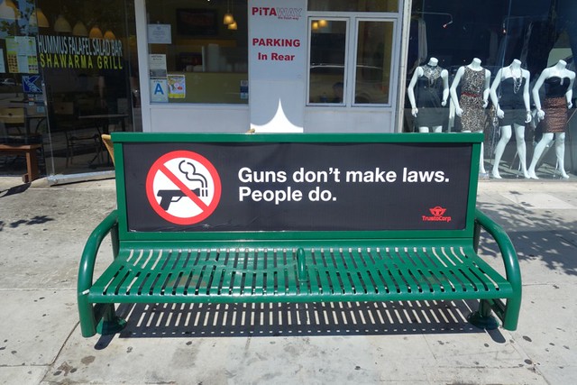 GUNS DON'T MAKE LAWS. PEOPLE DO.