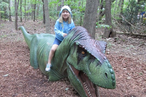 Catie and the dinosaur