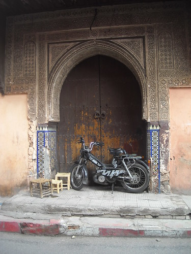 Typical motorbike in Marrakech
