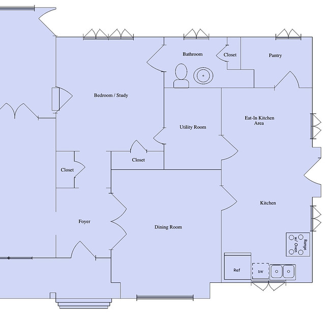 Floor Plans with Kitchen in Front of House