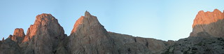 Turret and Pigeon Peaks Panorama