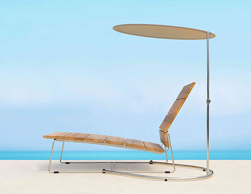 outdoor lounge chair with metal frame