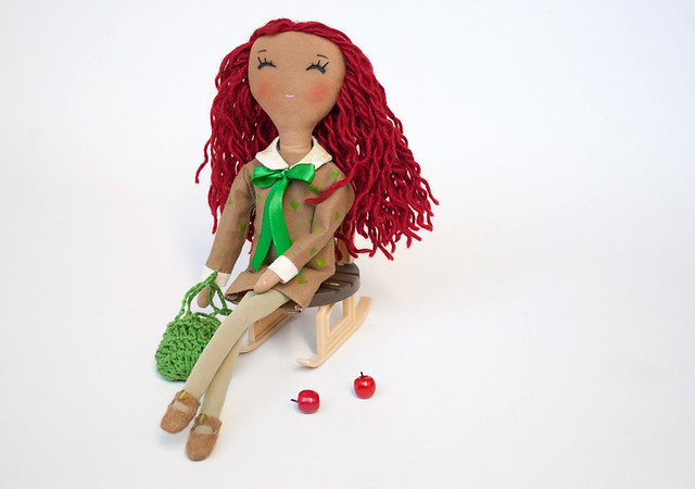 Doll with red hair
