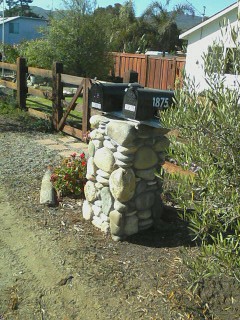Mailboxes with rocks 9 1 12