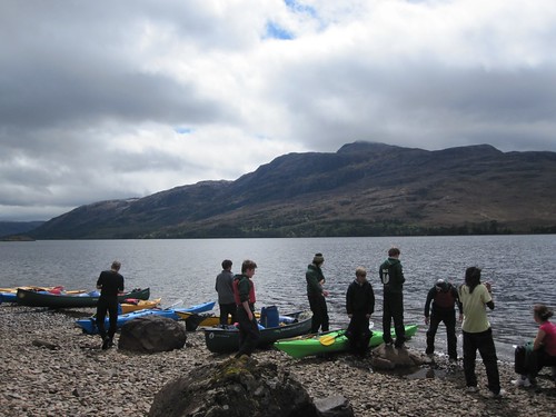 Lunch stop on the shore of Loch Maree