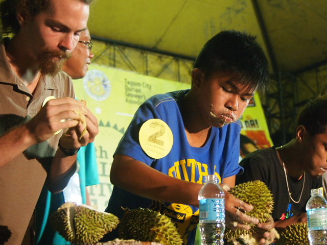 Durian feasting competition